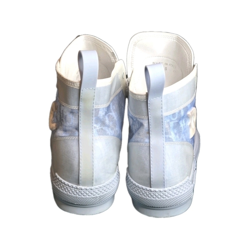 Dior x Daniel Arsham B23 High-Top Sneakers Oblique Light Blue Size 46 / US 12.5 - Picture 11 of 16